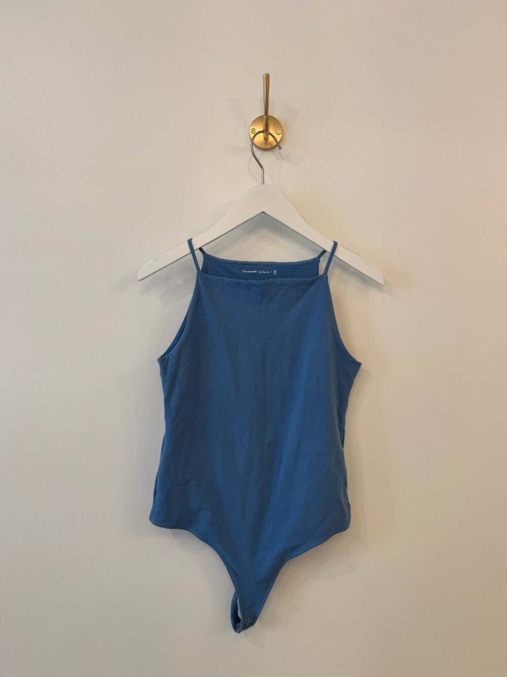 Abercrombie & Fitch High Neck Blue Bodysuit